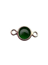 4mm,sterling silver, 3A, Cubic Zicronia Bezel Connector 
SKU#5005780M5