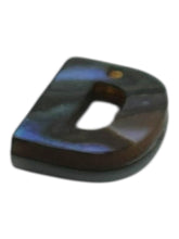 Abalone MOP letter pendant “D”