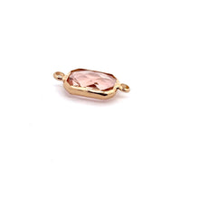 Light pink rectangle shape crystal charm,SKU#M2147lightpink
