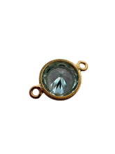 3mm, Gold filled , 3A, Cubic Zicronia Bezel Connector 
SKU#4030CM3
