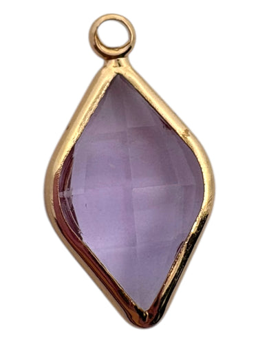 Diamond shaped charm SKU#M3105lightpink