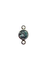 3mm, sterling silver , 3A, Cubic Zicronia Bezel Connector 
SKU#5030CM3