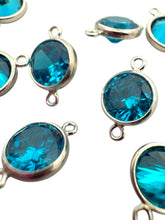 3mm, sterling silver , 3A, Cubic Zicronia Bezel Connector 
SKU#5030CM9