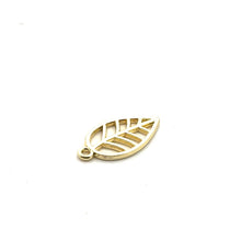 Gold leaf charm SKU#3352