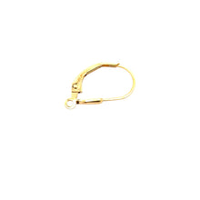 Tear drop lever back w/ ring, 14KGF, SKU#4007080