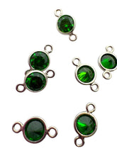 4mm,sterling silver, 3A, Cubic Zicronia Bezel Connector 
SKU#5005780M5