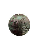 Round carved flower mother of pearl, SKU#M4050