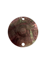 Round flower mother of pearl, carved, SKU#M3001
