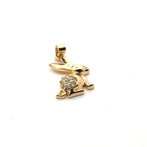 Gold rabbit charm SKU#M3124