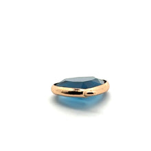 Dark ocean blue triangle crystal charm, SKU#M2168Ocean