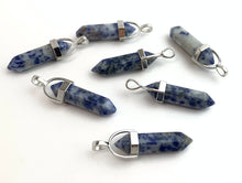 Blue Dot Jasper Silver Plated Pendant Sku#M1433