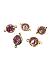 3mm, Gold filled , 3A, Cubic Zicronia Bezel Connector 
SKU#4030CM10