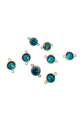 6mm, Rose Gold Filled, 3A, Cubic Zicronia Bezel Connector 
SKU#48057810M12
