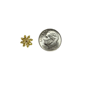 10mm Mother Of Pearl Snowflake, M4636