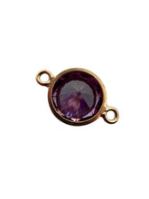 3mm, Gold filled , 3A, Cubic Zicronia Bezel Connector 
SKU#4030CM6
