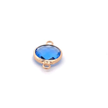 Blue triangle shape crystal charm,SKU#M2148blue