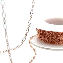 Rose Gold filled 2.3MM Tiny Oval Long & Short Chain, SKU#17SM801