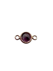3mm, sterling silver , 3A, Cubic Zicronia Bezel Connector 
SKU#5030CM6
