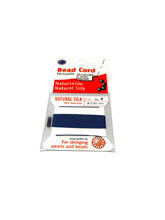 Dark Blue Bead Cord - Perlseide