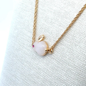Rabbit Charm, Bunny Charm, Gold Plated, M4412