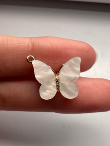 Mother of pearl butterfly charm, SKU#M3109