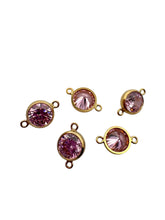 3mm, Gold filled , 3A, Cubic Zicronia Bezel Connector 
SKU#4030CM10