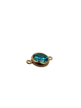 4mm,Gold Filled, 3A, Cubic Zicronia Bezel Connector 
SKU#4005780M12