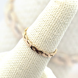 14KGF (Size5) Woven ring, SKU#405R5LR