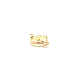 Yellow triangle shape crystal charm,SKU#M2148yellow