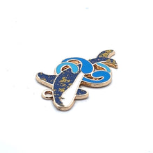 Whale Charm, Gold Plated, Sku#M3191