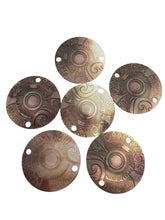 Round mother of pearl, carved flower, SKU#M3000