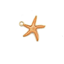 Coral pink strand fish charm, SKU#M3197