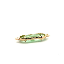 Green oval shape crystal charm,SKU#M2167green