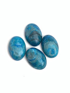 Blue Agate Oval Cabochon Sku#M1916