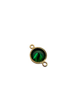 3mm, Gold filled , 3A, Cubic Zicronia Bezel Connector 
SKU#4030CM5