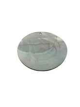 Round mother of pearl, carved flower, SKU#M4053