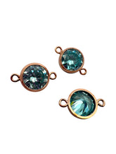 6mm, Rose Gold Filled, 3A, Cubic Zicronia Bezel Connector 
SKU#4805781M3