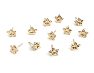 14kGF Flower Stud Earrings Sku#E26-4