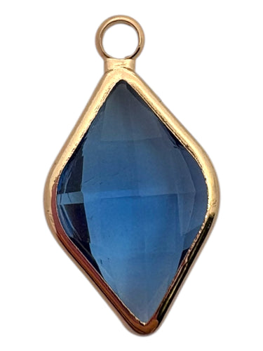 Diamond shaped charm SKU#M3105babyblue