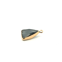 Black triangle shape crystal charm,SKU#M2151black