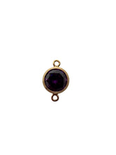 4mm,Gold Filled, 3A, Cubic Zicronia Bezel Connector 
SKU#4005780M2