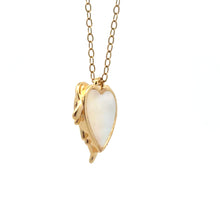 Heart Pendant, Pearl, Gold Plated, M4418