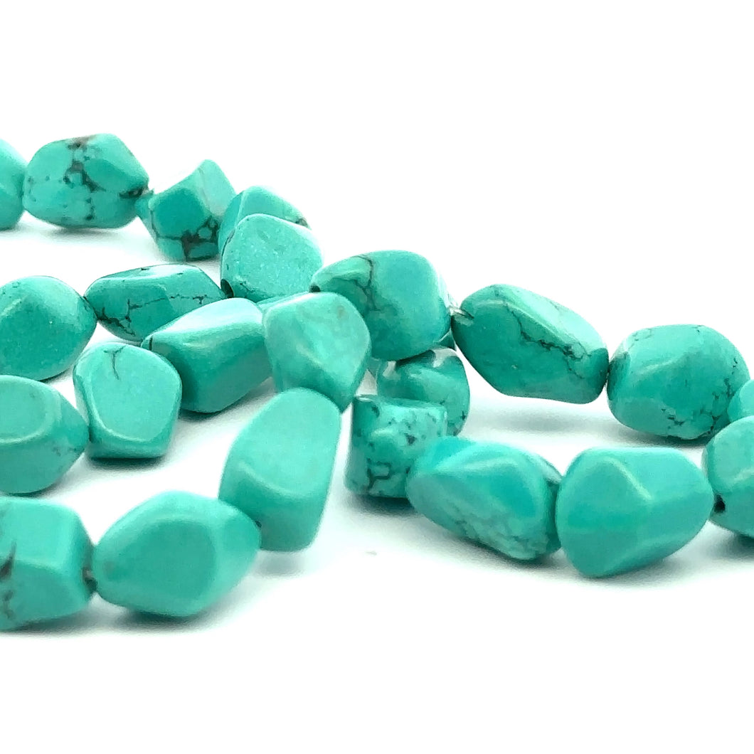 Turquoise Blue Stone W:1/2in L:1/2in-3/4in SKU#M3150