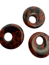 Brown and black marble gemstone beads, SKU#M2990