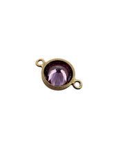 3mm, Gold filled , 3A, Cubic Zicronia Bezel Connector 
SKU#4030CM6