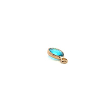 Blue tiny tear drop charm, SKU#M2140blue