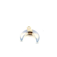 Opalite half moon charm
