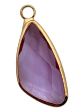 Princess purple crystal charm, SKU#M3104Ppurple