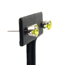 6.0mm Lime 3A CZ Snap-In Post Earring, Sku#5011260M8