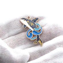 Whale Charm, Gold Plated, Sku#M3191